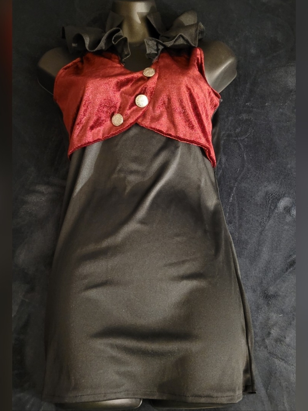 Underwraps Vampire Costume Vest / Mini Dress Small